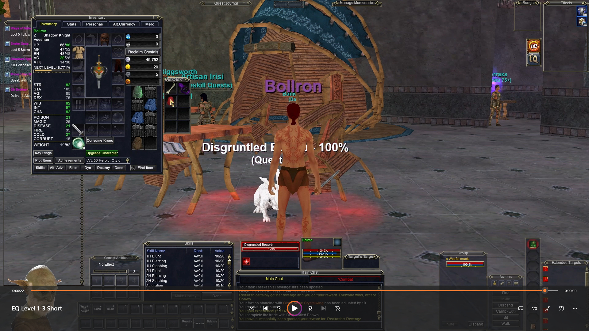 EQ Shadow Knight Levels 1–3